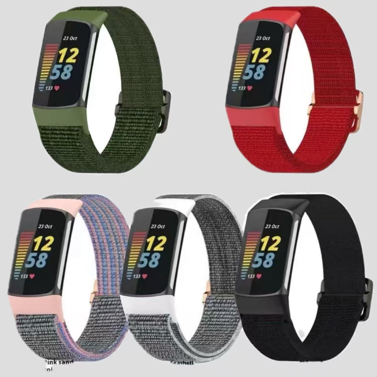 Bande de montre tissée en nylon élastique avec Shell