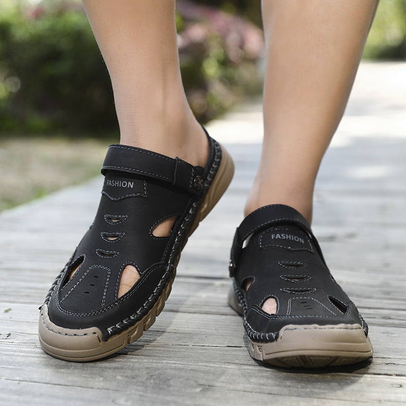 Plus de taille Sandales d'orteils fermés pour hommes