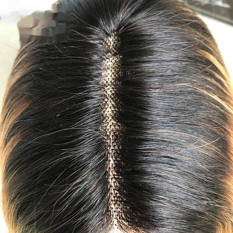 Coiffure humaine réelle européenne et américaine droite Bob Lace Wig Cap