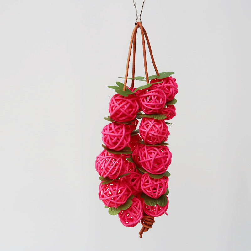 Jouet en bois simple pour perroquet