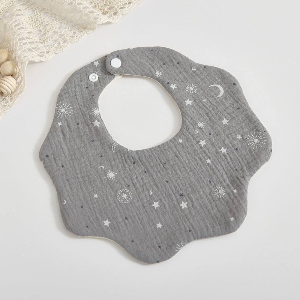 Bébé 6 couches coton Gauze Petal Bib