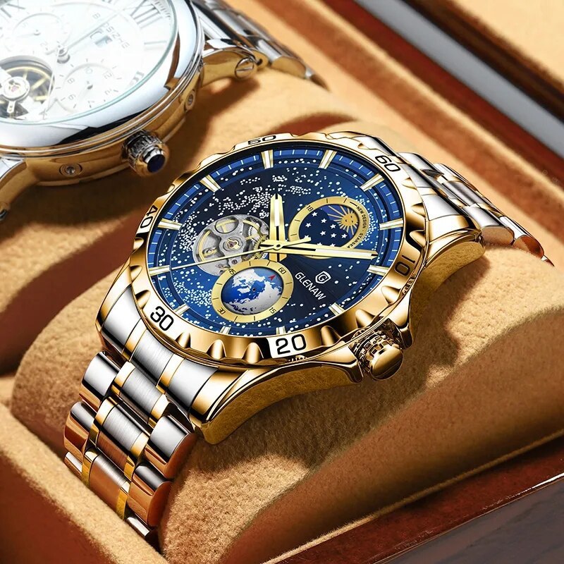 Montre Quartz en acier inoxydable simple pour homme