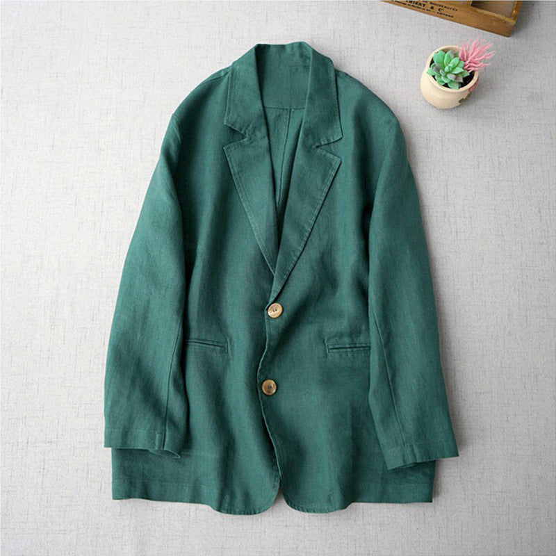 Robe professionnelle de couleur solide pour femme Élégante à manches longues Blazer