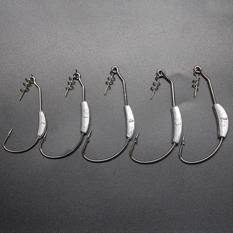 Crochet à poignée courbée large en plomb