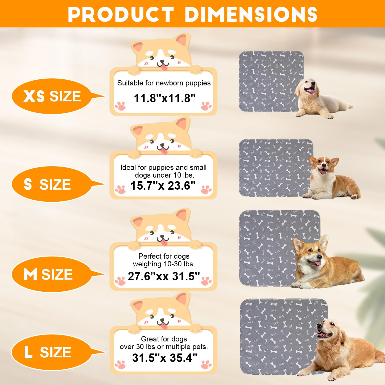 Pads pour chiots 2PCS avec phéromones