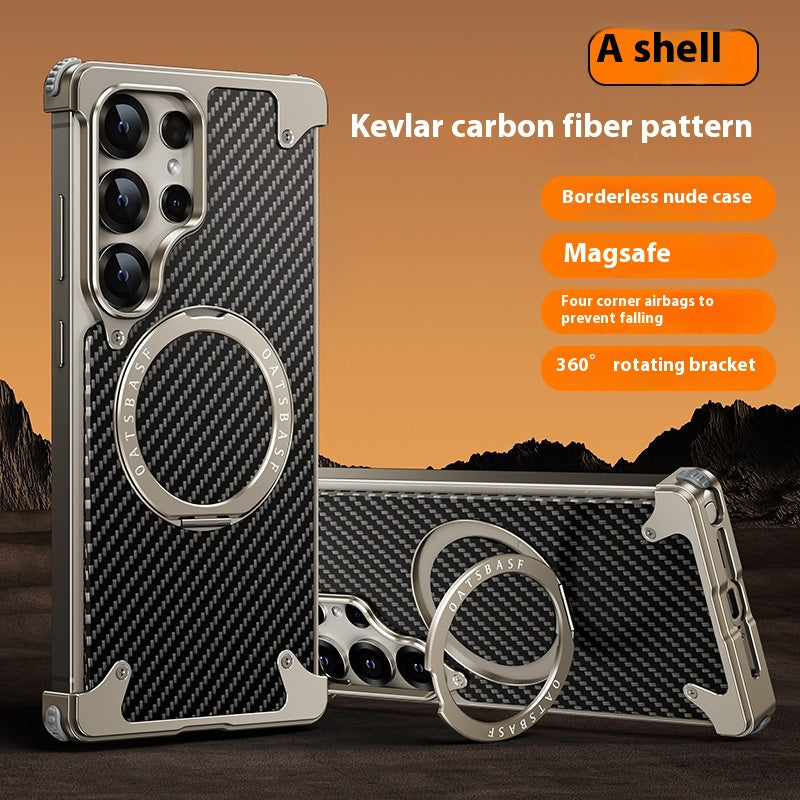Personnalité de mode résistant aux éclaboussures Carbon Fiber Phone Shell