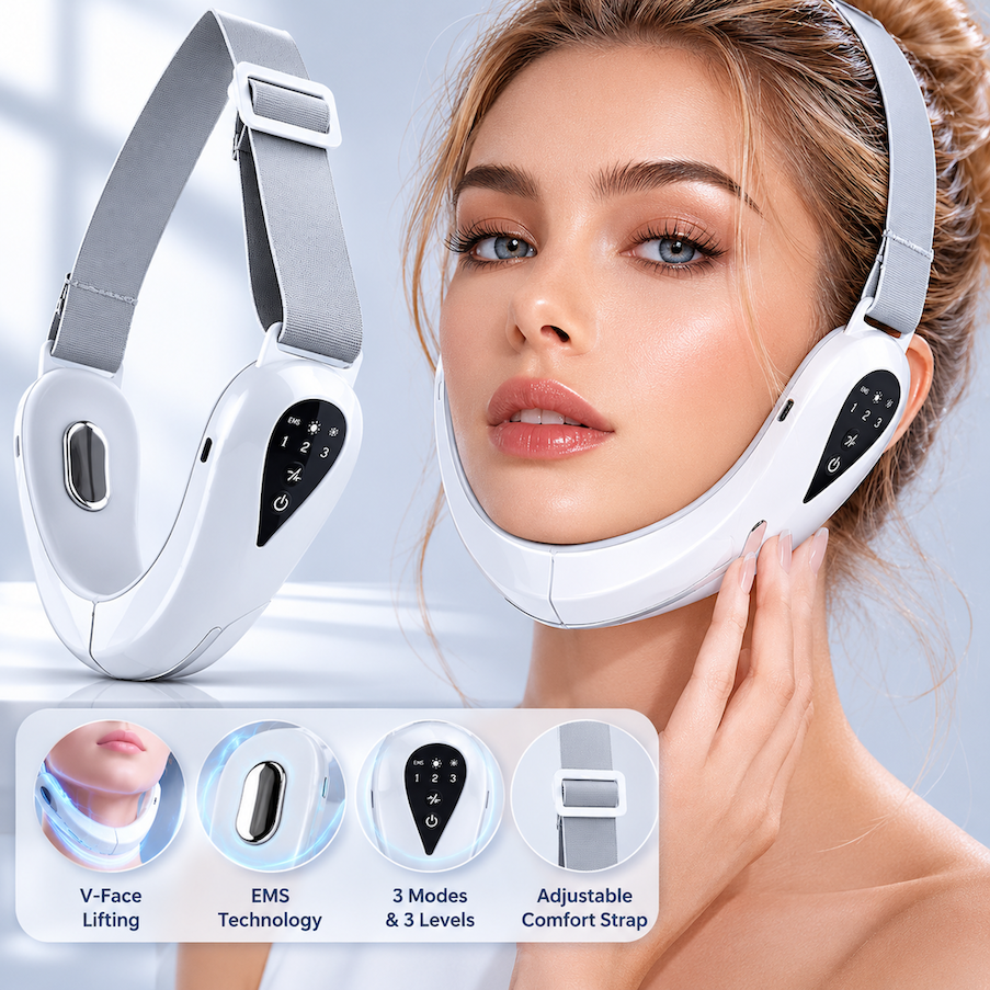 Massager de levage visage EMS pour réduction double menton