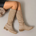 Bottes de Chevalier Matte High Calf pour femmes