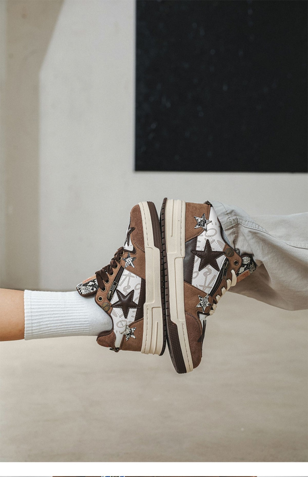 Chaussures Brown Star Retro pour hommes