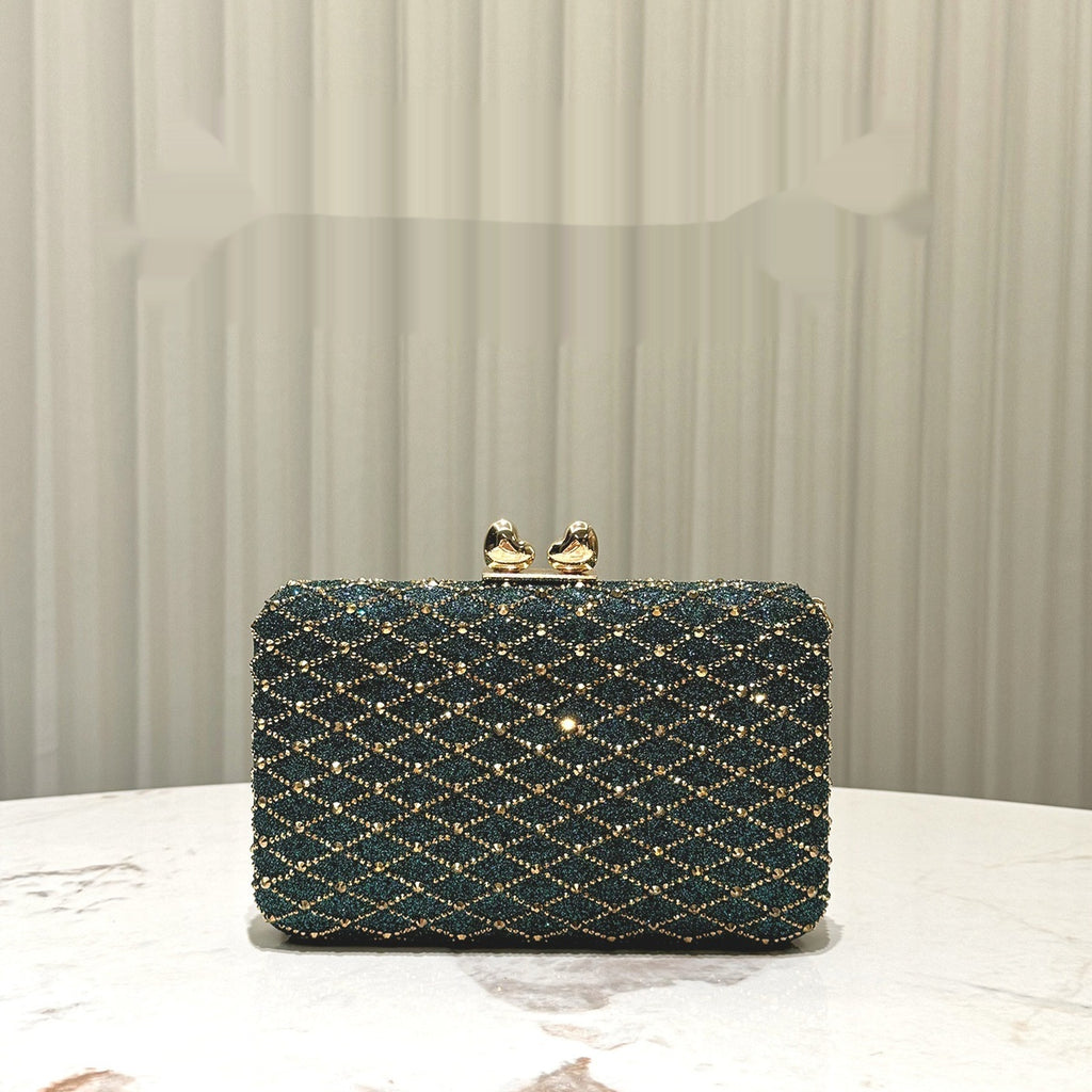 Sac de soirée en strass de luxe pour femmes