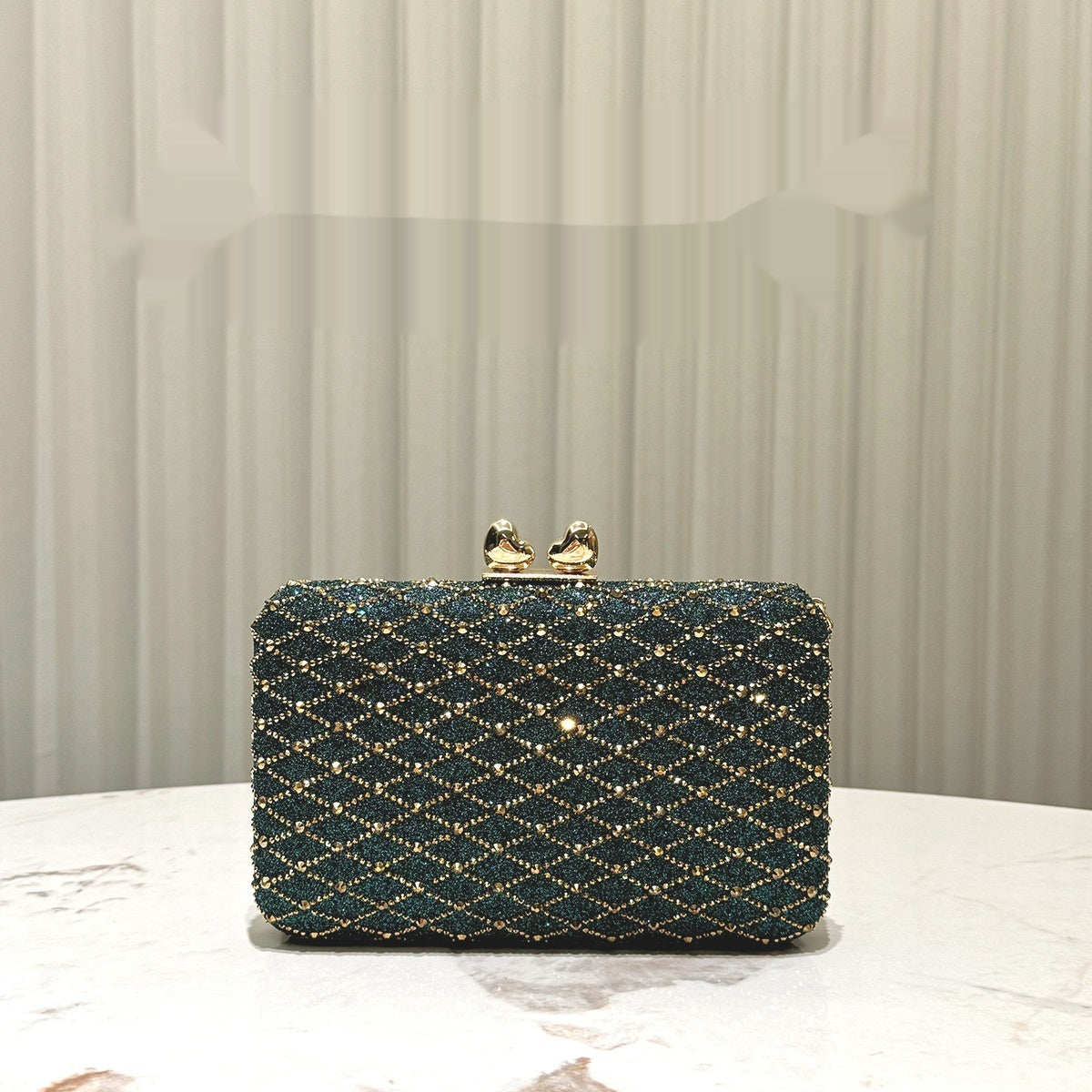 Sac de soirée en strass de luxe pour femmes