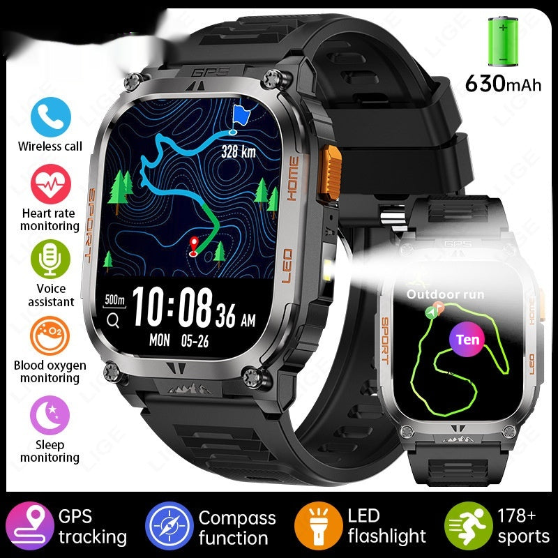Smartwatch grand écran avec fonction d'appel Bluetooth