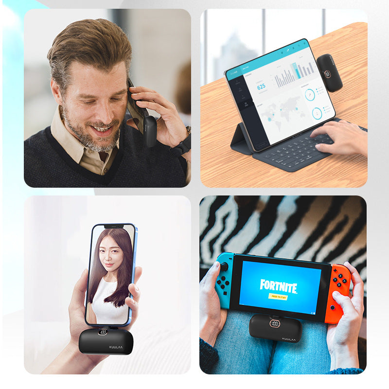 Pocket Portable Capsule Power Bank avec Interface