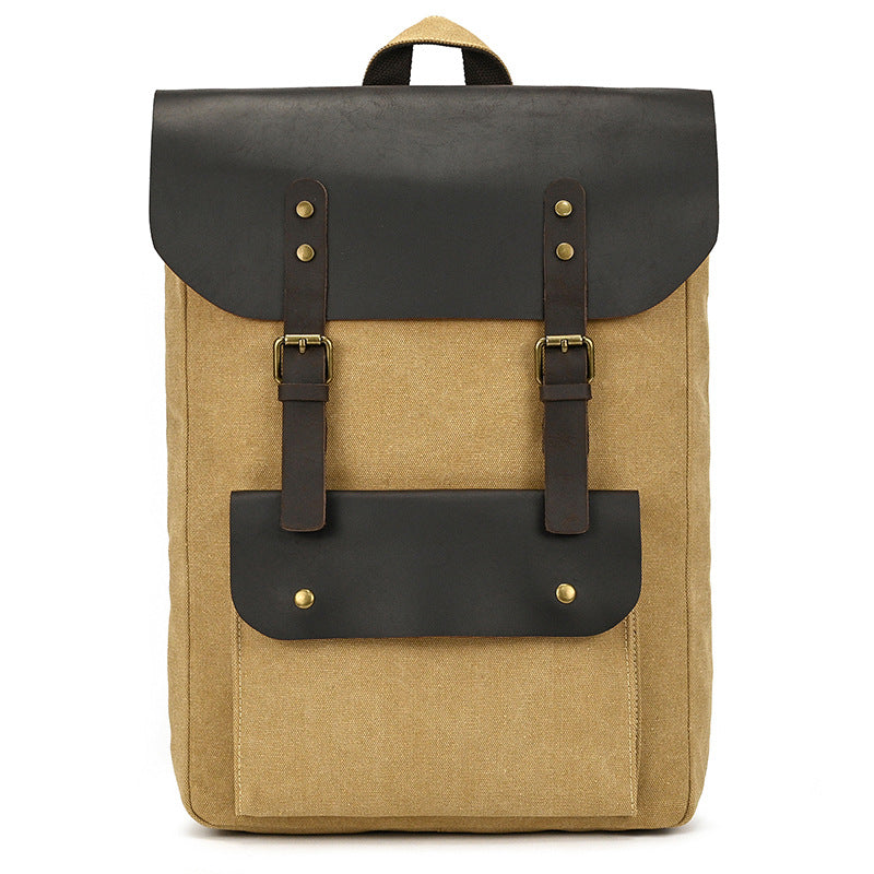Sac à dos en cuir de grande capacité
