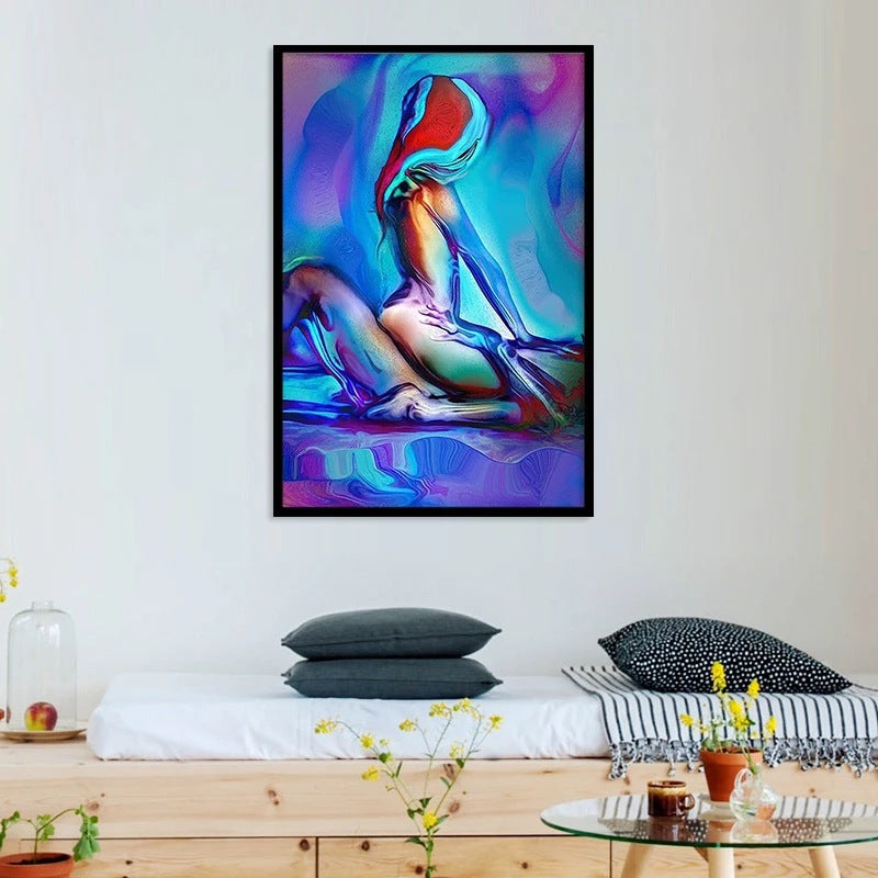 Abstract Colorful Femme maison décoration murale peinture