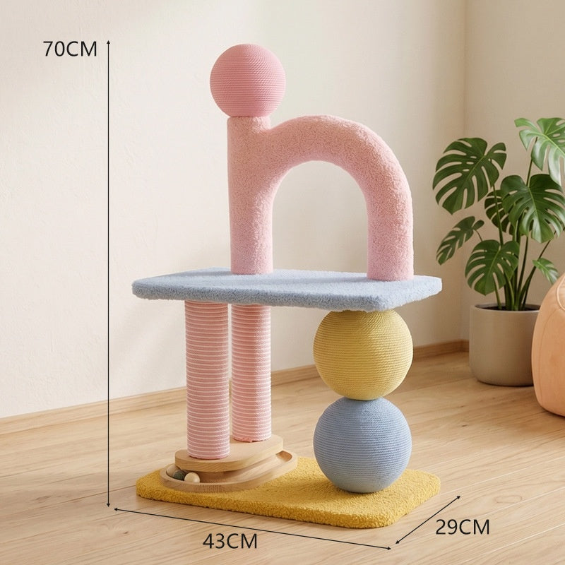 Arbre de chat, Lit de chat, Cadre de craquage, Poteau de craquage de chat, Cadre de chat, Cat T