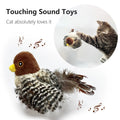 Jouets interactifs pour chats Simulation électrique en peluche d'oiseaux Chats animaux Jouets de location avec Fe