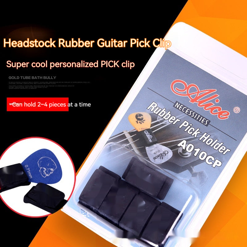 Plectrum Guitar Sets Porte-tête Silicone Plectrum Guitar