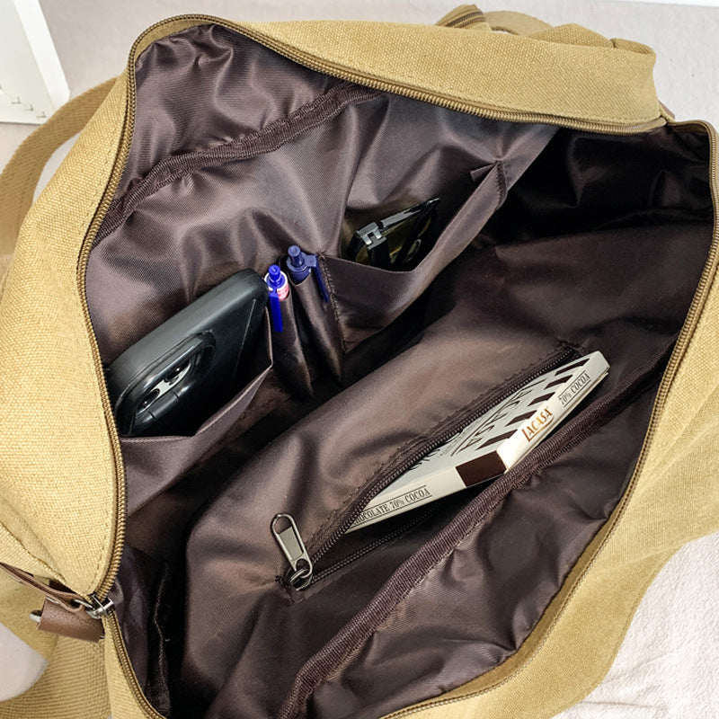 Voyage en plein air Multi-compartiment Grande Capacité Toile Sac de corps pour hommes