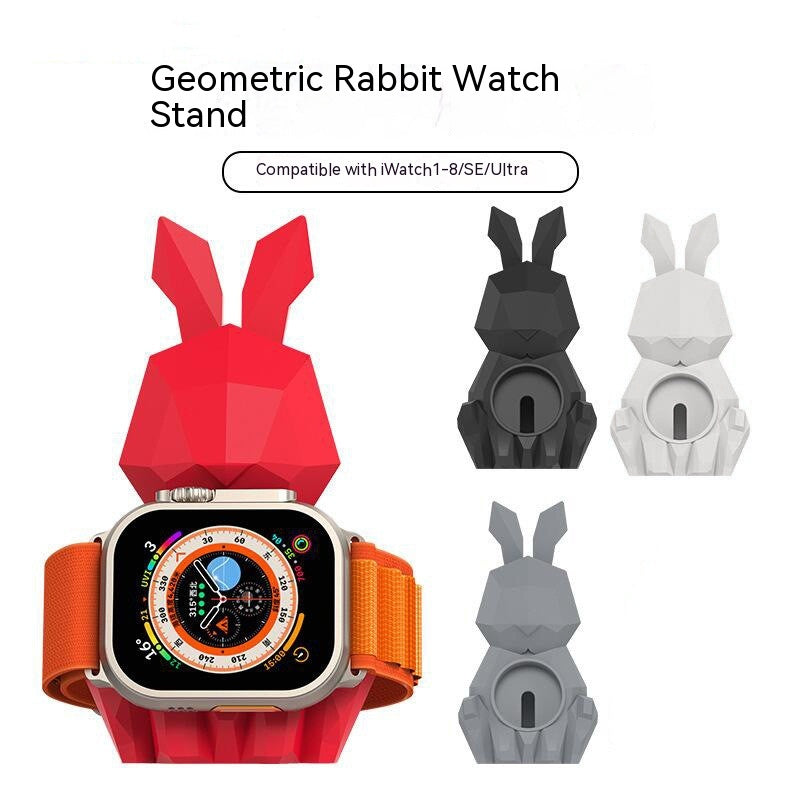 Support de chargeur de bureau en forme de lapin