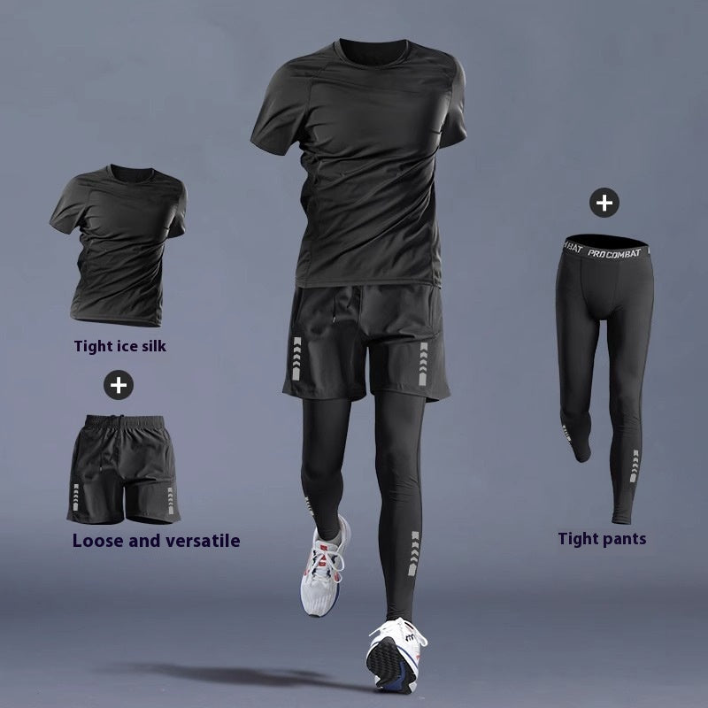 Vêtements de gymnastique en plein air T-shirt d'entraînement T-shirt Tight Long Sleeve