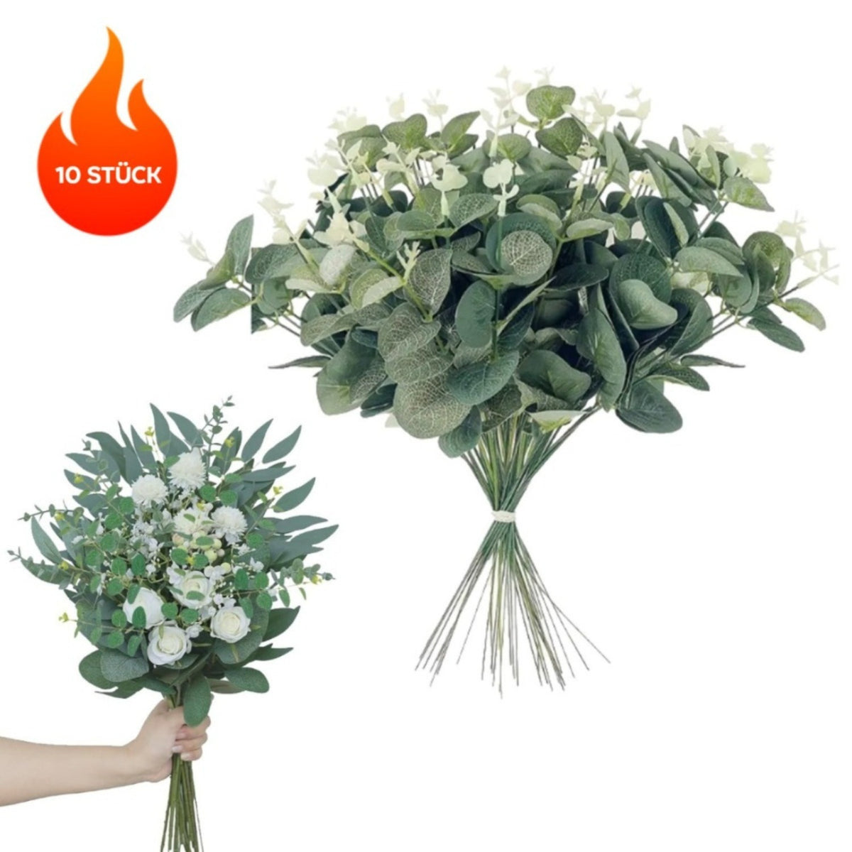 Plantes artificielles - Ensemble de 10 plantes artificielles: Grandes décorations pour votre maison