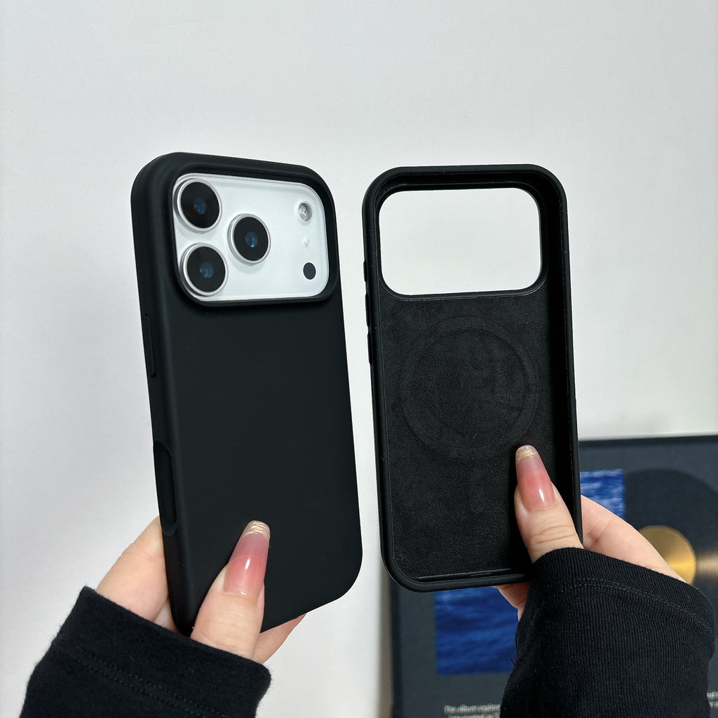 Boîtier de téléphone à charge magnétique liquide tout compris Ai Bouton résistant à la chute