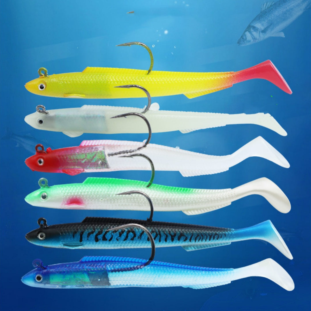 T-tail Soft Fish Jig Hook Lure Lure artificielle