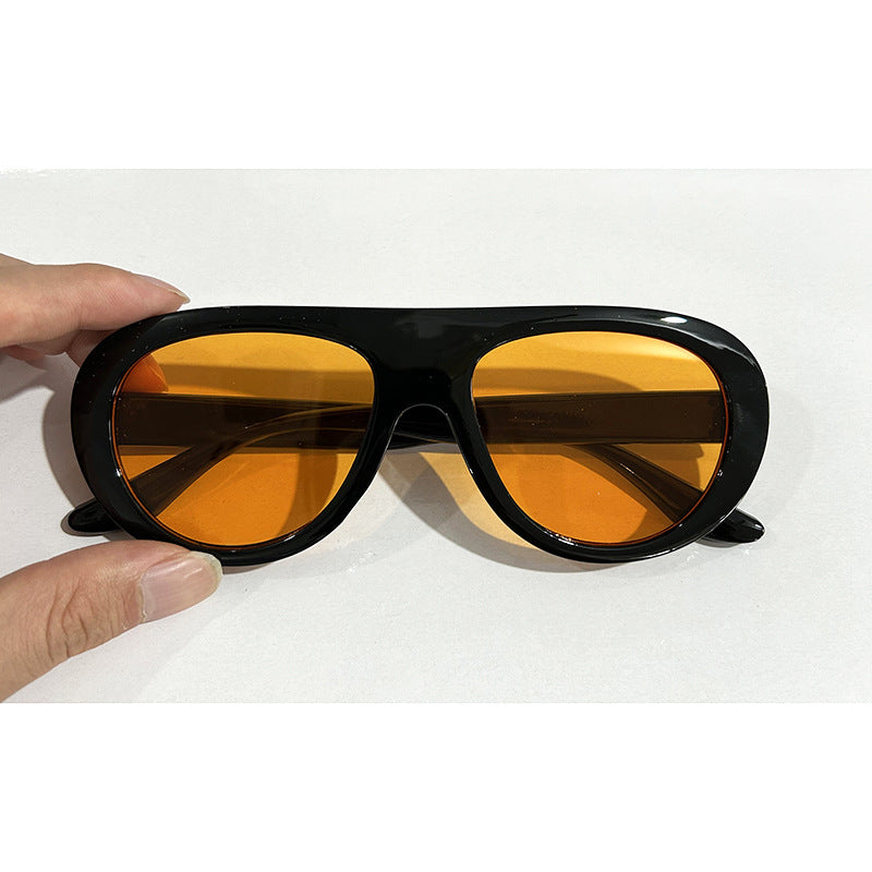 Lunettes de soleil de style grenouille pour femmes