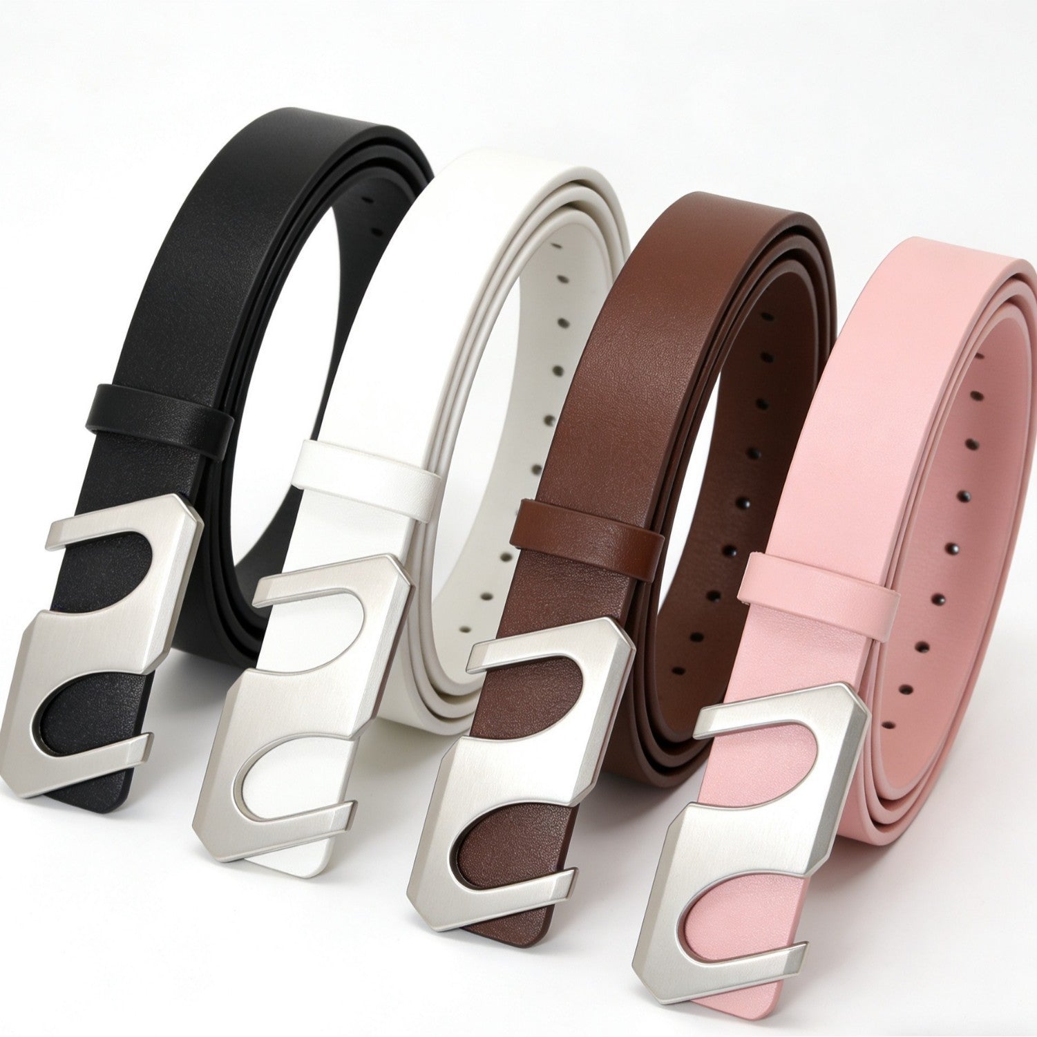 Ceinture en cuir large et rétro-rad Brown avec une sensation premium