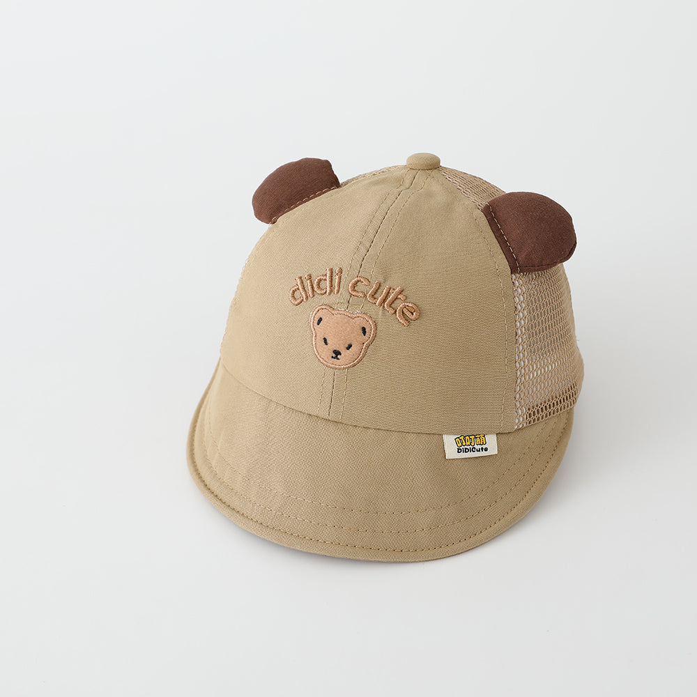 Garçons et filles d'été Net écharpe respirante ours mignon brodé multi-pots enfants