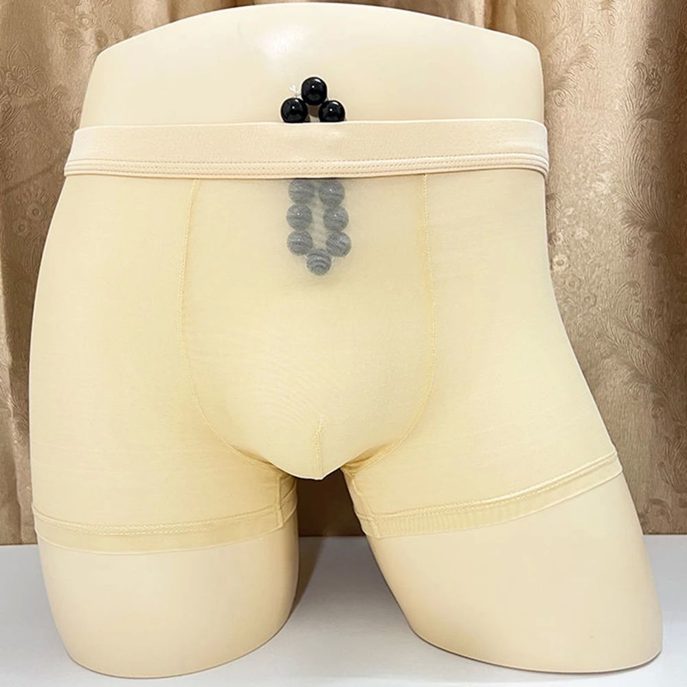 Short de Boxer Homme entièrement transparent Ultra mince impriméSolid