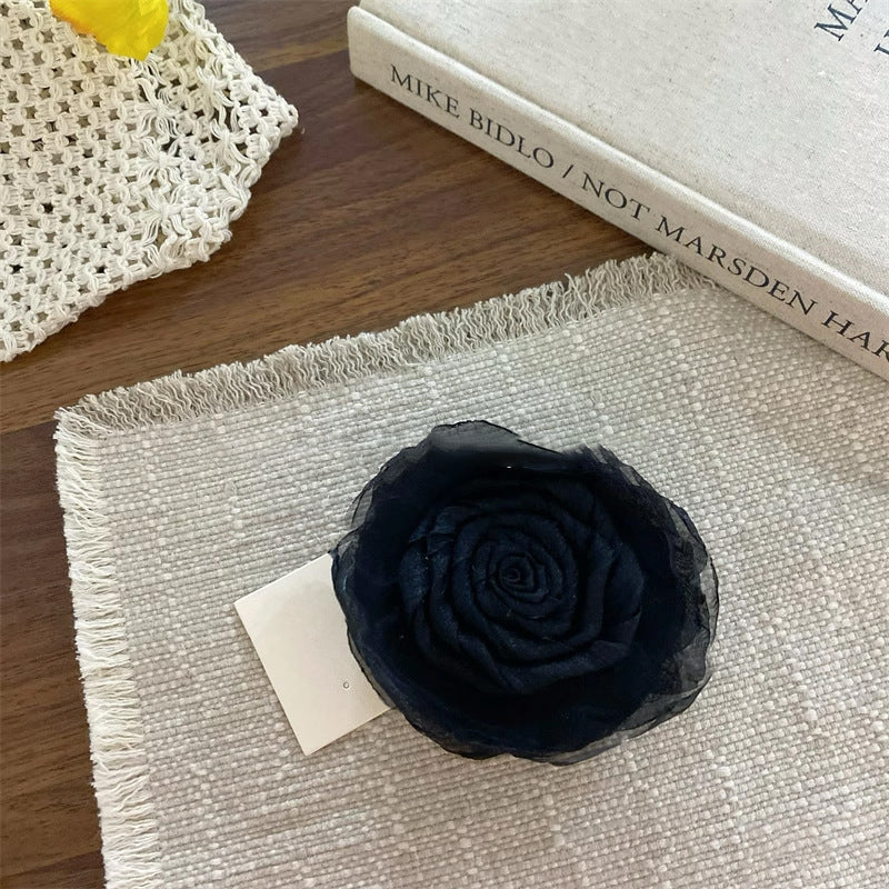 Clip de cheveux rose vert foncé élégant et haut de gamme