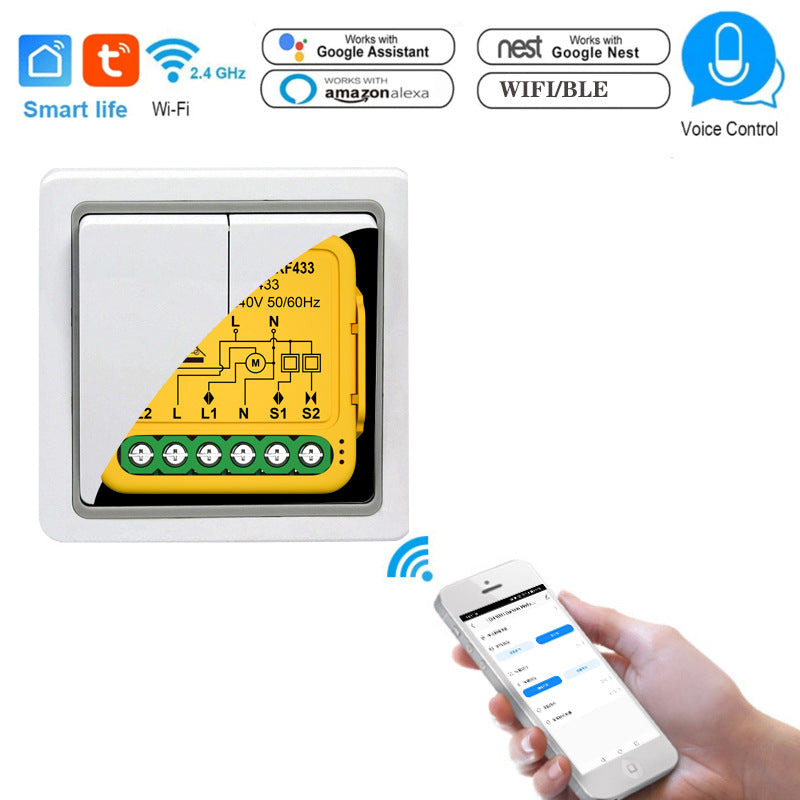 WIFI 433 Disjoncteur de rideau de fenêtre