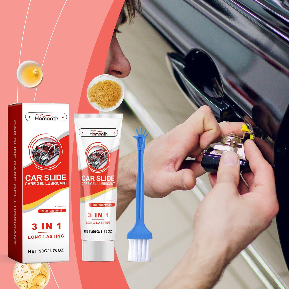 HOMONTH Kit Gel lubrifiant d'entretien automobile