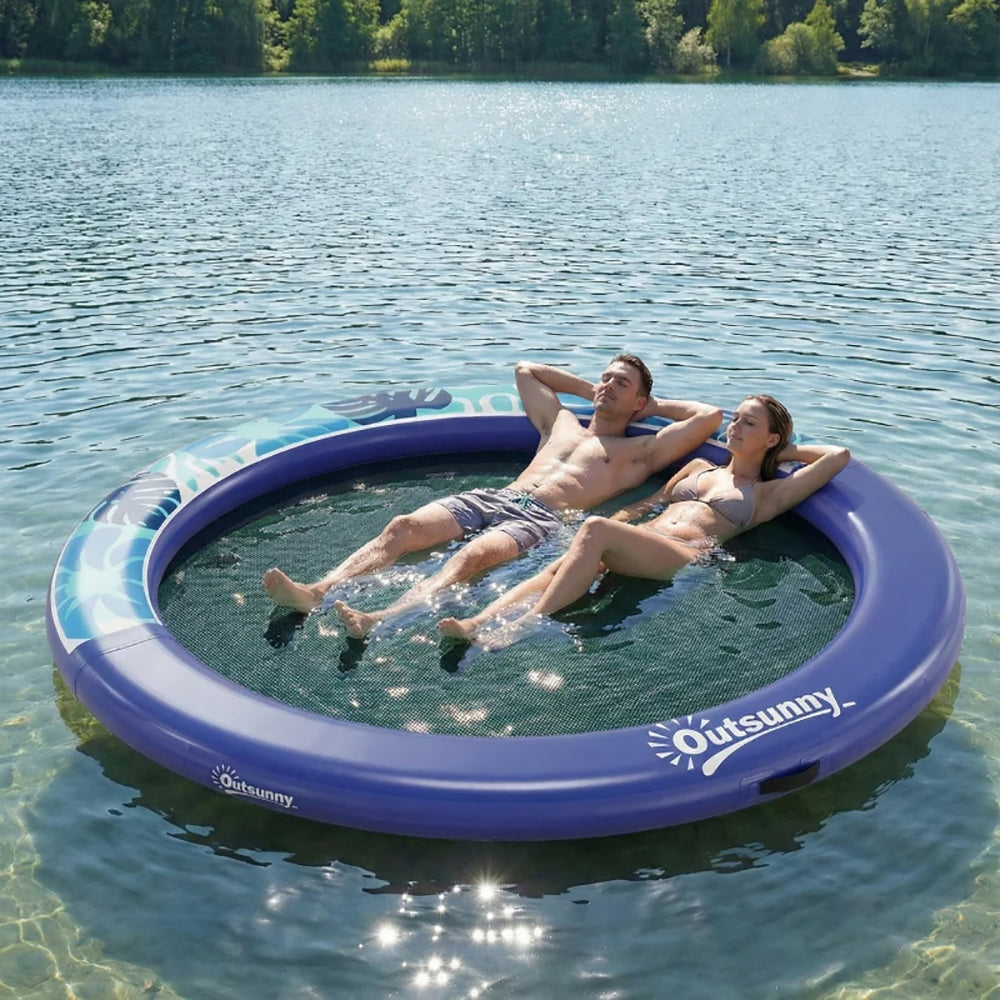 8FT Hamac gonflable anneau flottant