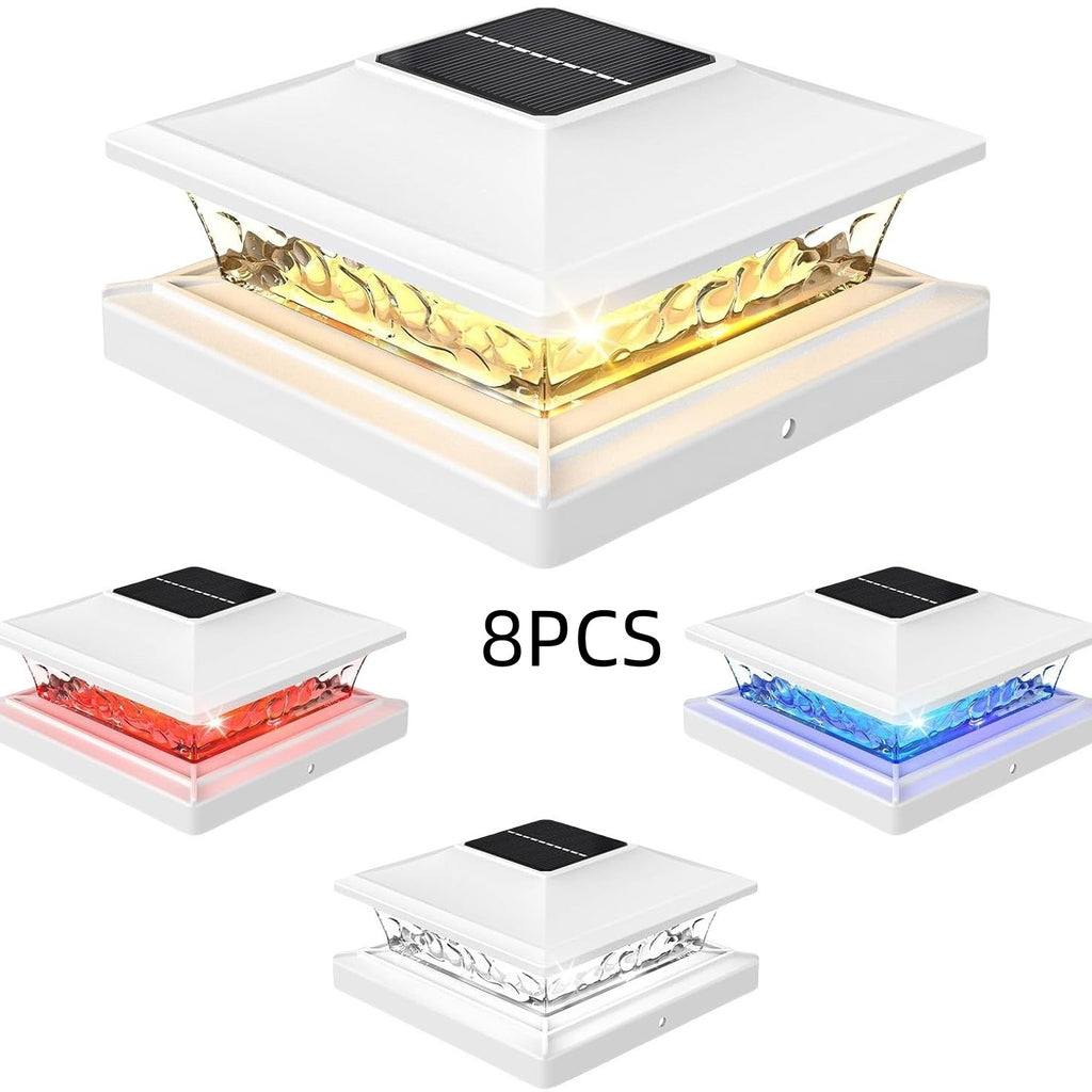 Outdoor Villa Railing LED Courtyard Dual-Color Solar Night Light