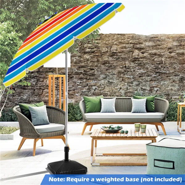 6.5 Parapluie de plage pieds - multicolore