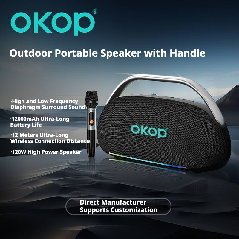 KP-8002 Haut-parleur Bluetooth Partie extérieure utilisation longue durée de vie de batterie sous-woofer portable maison Audi