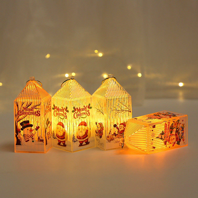 Décorations de Noël Cadeaux de la veille de Noël pour enfants Portable Nightlight Ornaments Shop Wi