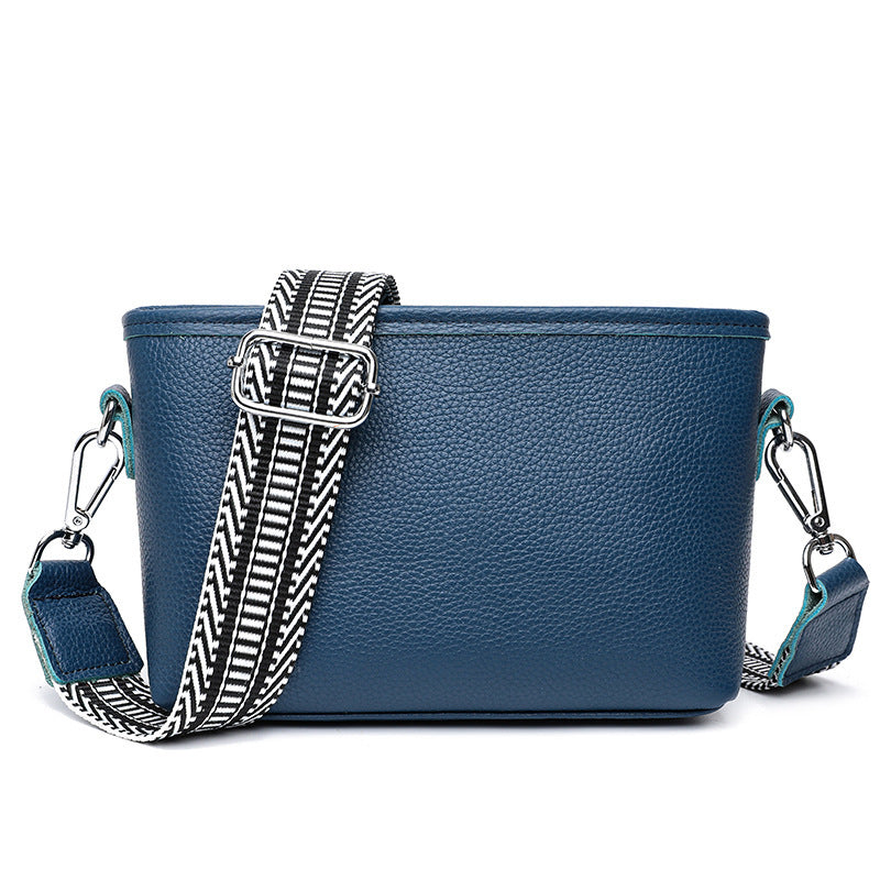 Fashionable Simple Versatile Premier-Layer Cowhide EpauleCrossbody Bag