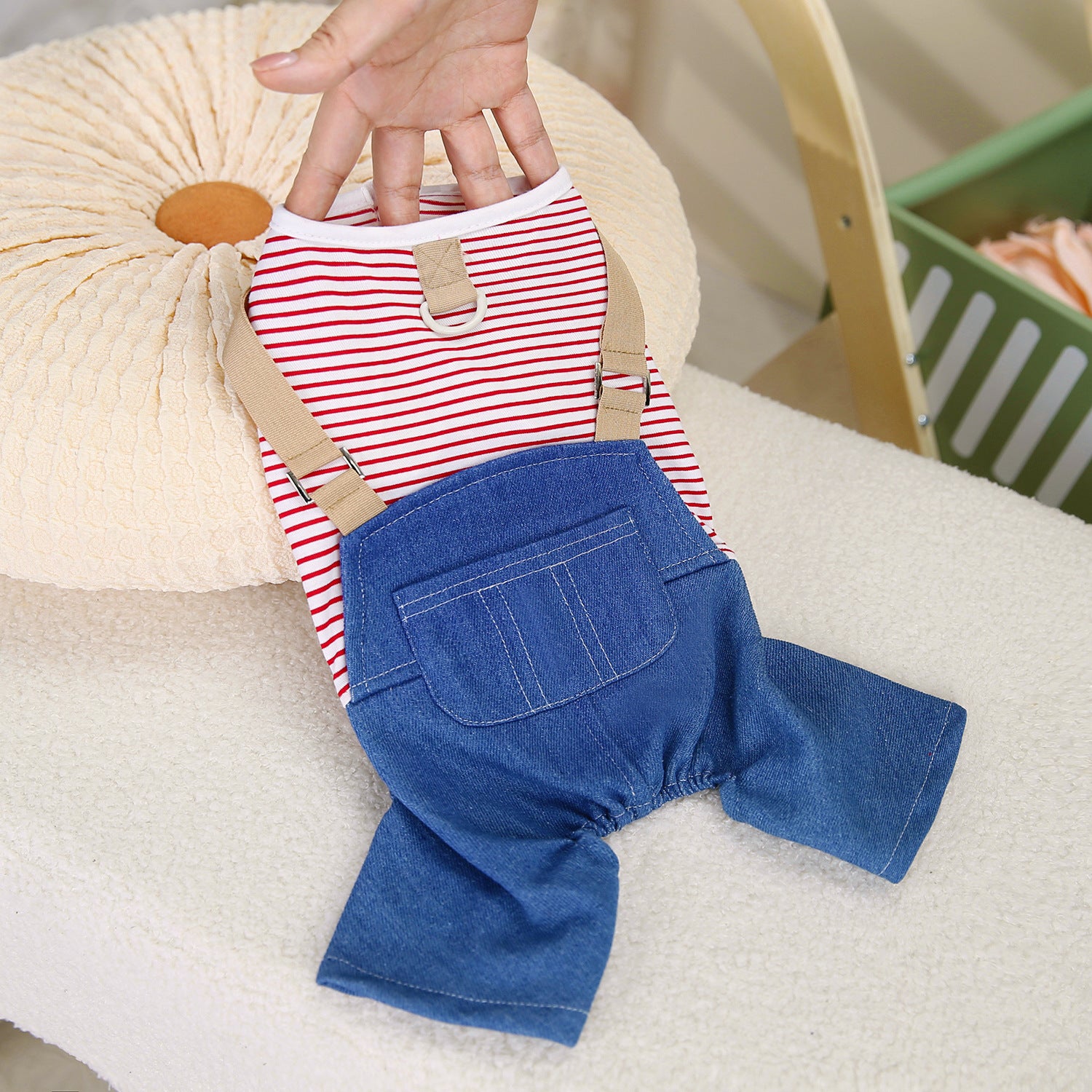 Personnalité Mode Chien Denim Four Pantalons