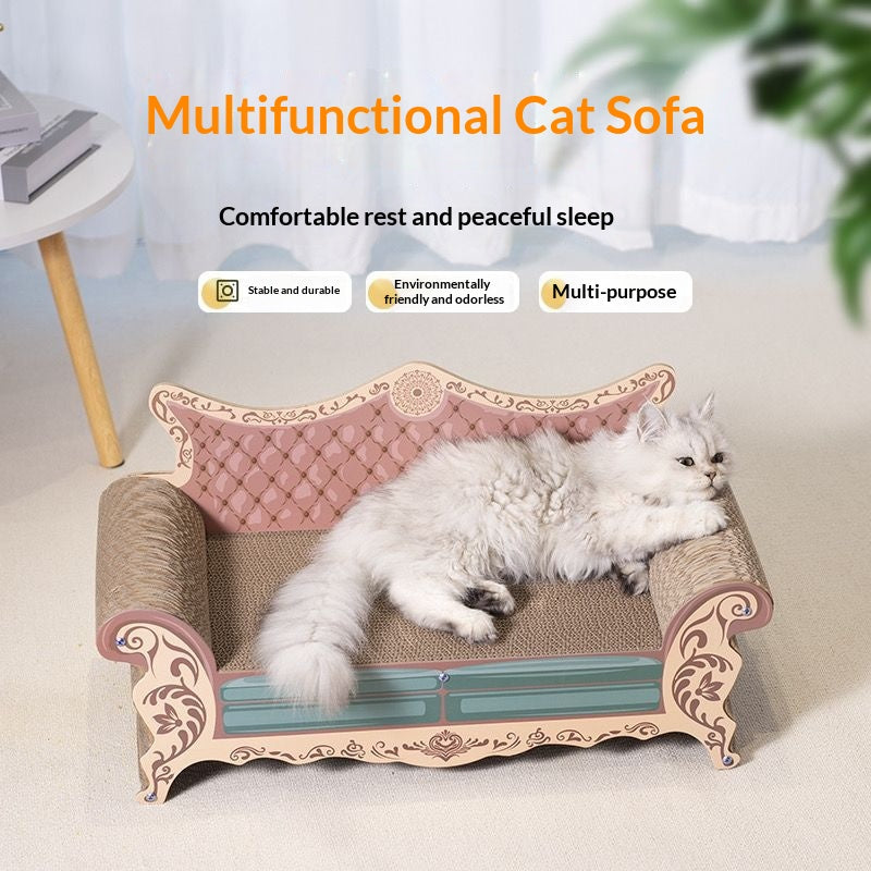 Canapé en forme droite Pas d'ustensiles requis Maison de lit Cat durable