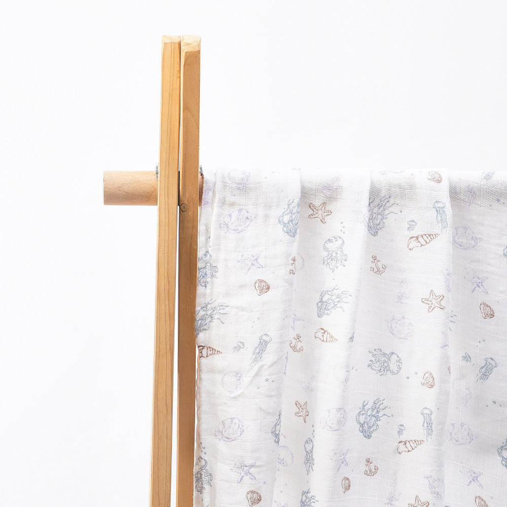 Simple imprimé nouveau-né bébé bambou coton bébé couverture Gro-bag