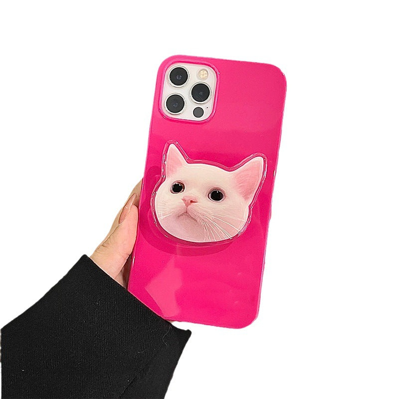 Coffret de téléphone léger de luxe Cat mignon