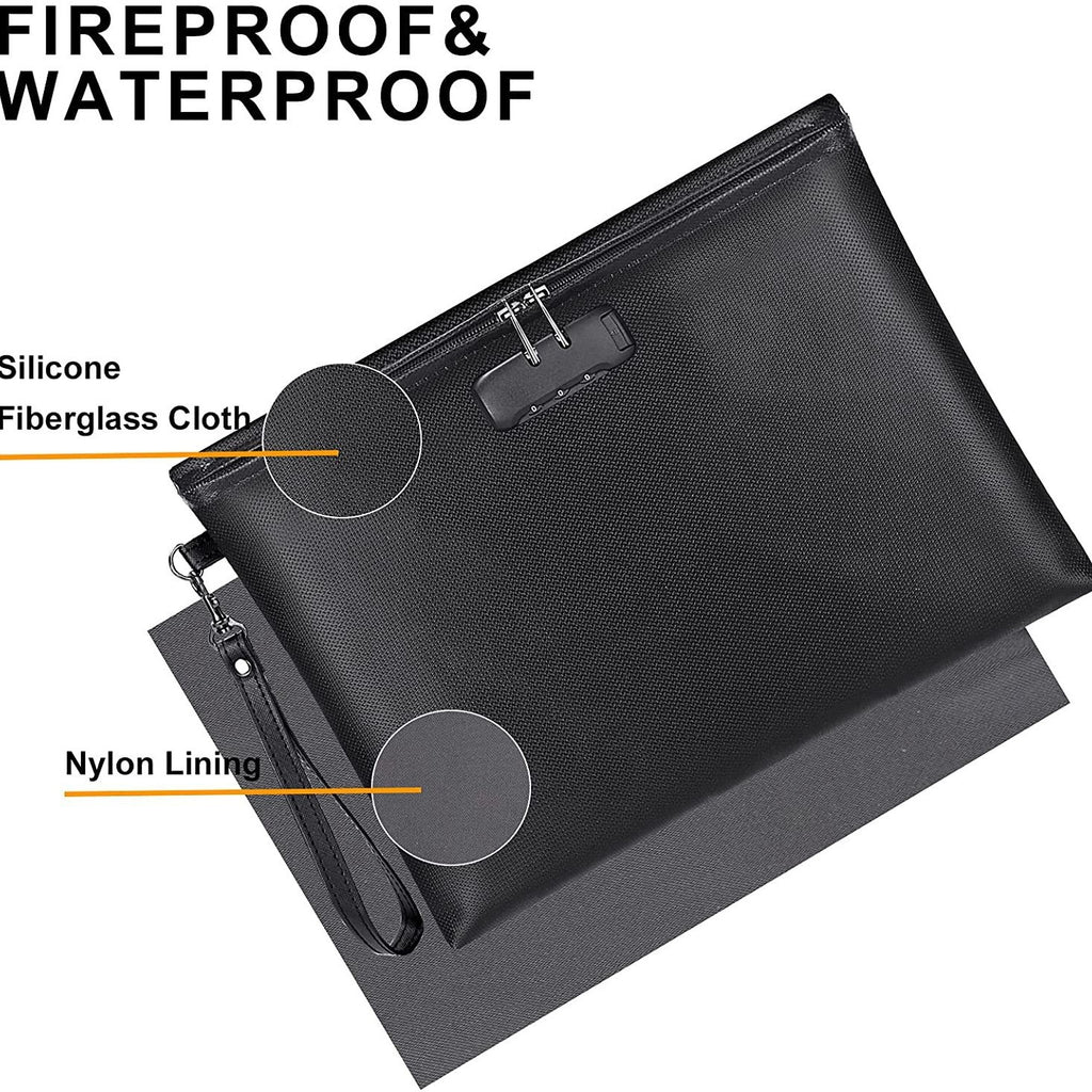 Sac de fichiers zippés Protection contre l'incendie en silicone liquide