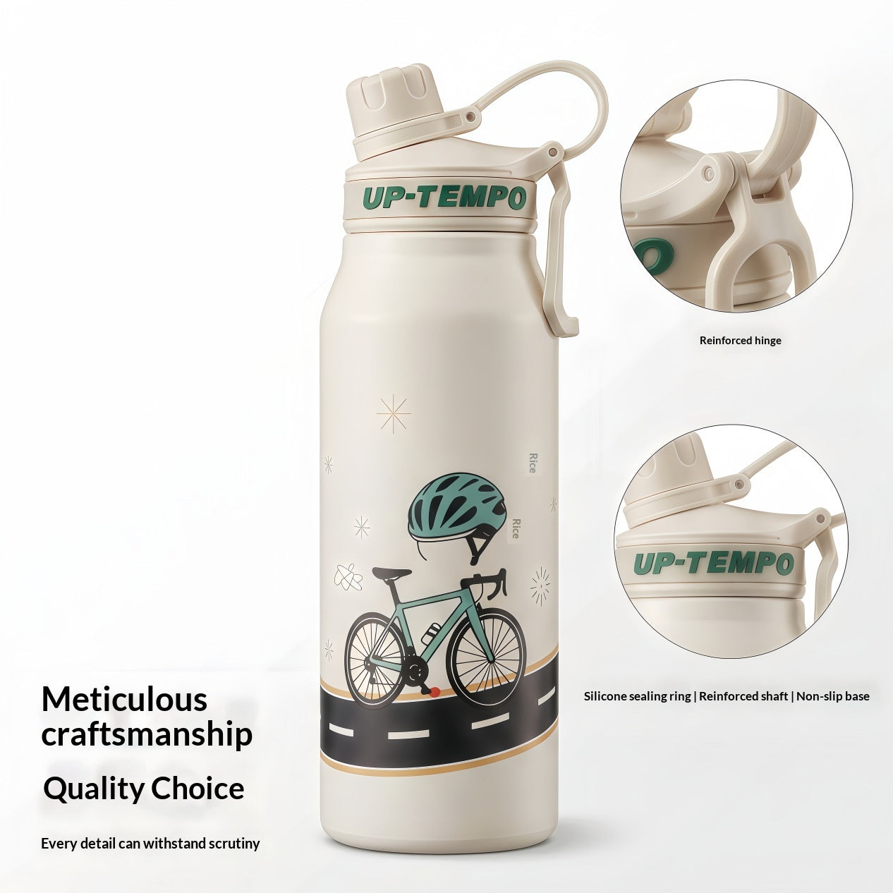 Acier inoxydable Portable de grande capacité pour vélo extérieur
