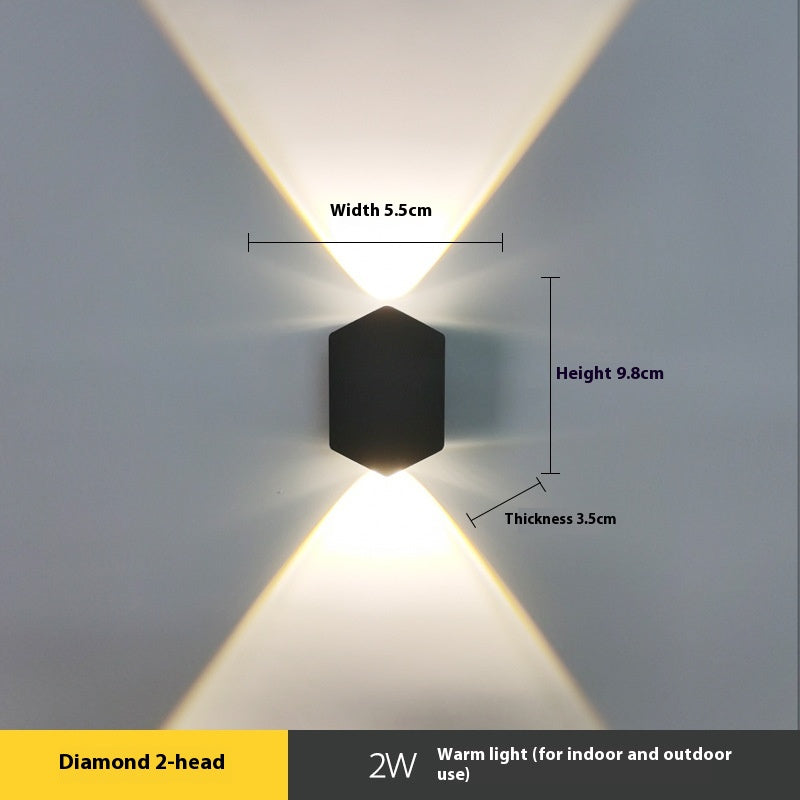 Modern Minimalist Led Wave Shape Corridor Aisle Wall Lampe
