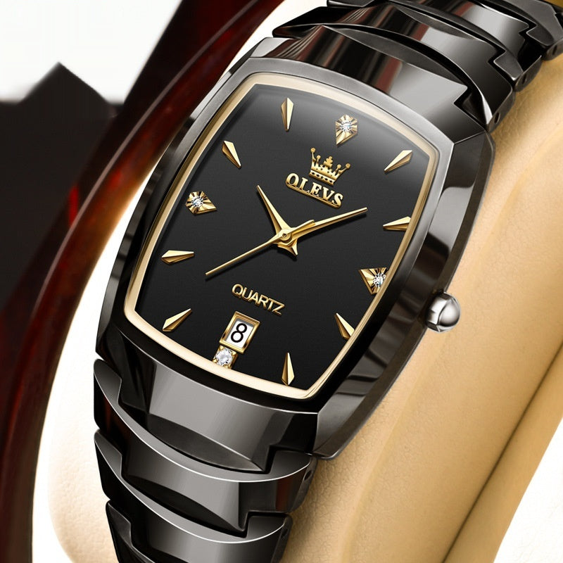 Or Quartz Tungsten Steel Real Men's Watch