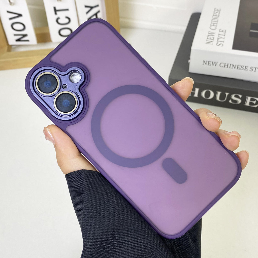 JD Magnetic Matte Phone Case Tout inclus résistant à la chute